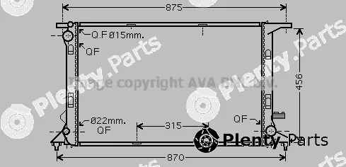 Prasco AI2290 — Radiator, engine cooling