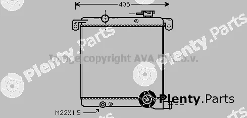 Prasco AB2001 — Radiator, engine cooling