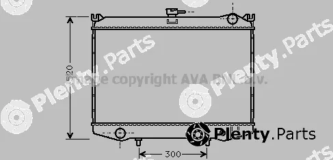 Prasco DN2075 — Radiator, engine cooling