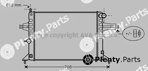 Prasco OL2272 — Radiator, engine cooling