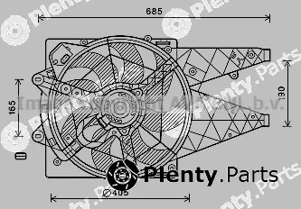 Prasco FT7597 — Fan, engine cooling