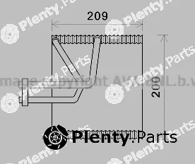 Prasco CTV045 — Evaporator, air conditioning