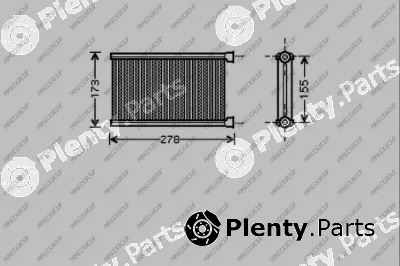 Prasco BM121H002 — Heat Exchanger, interior heating PrascoSelection