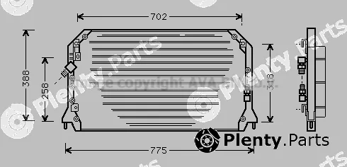 Prasco TO5253 — Condenser, air conditioning