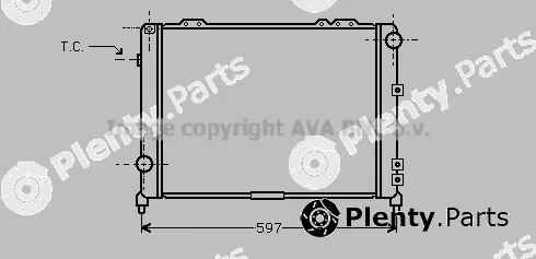 Prasco AL2034 — Radiator, engine cooling