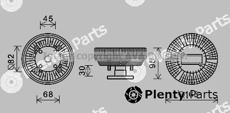Prasco JDC042 — Clutch, radiator fan