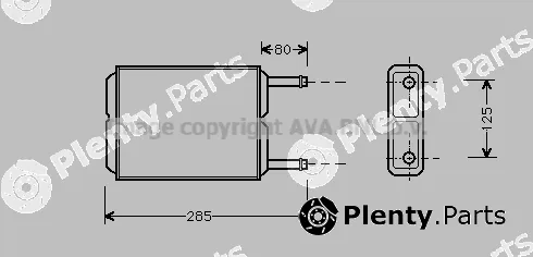 Prasco MZ6123 — Heat Exchanger, interior heating