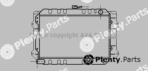 Prasco TO2175 — Radiator, engine cooling