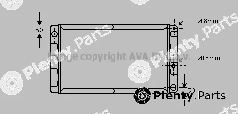 Prasco VO2008 — Radiator, engine cooling