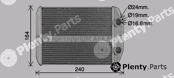 Prasco FT6476 — Heat Exchanger, interior heating