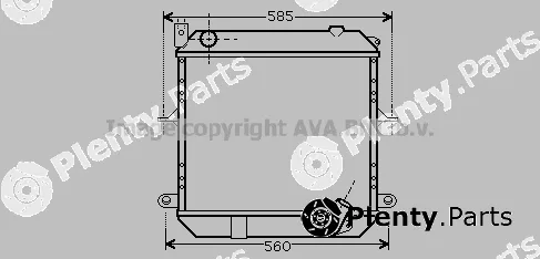 Prasco DN2327 — Radiator, engine cooling