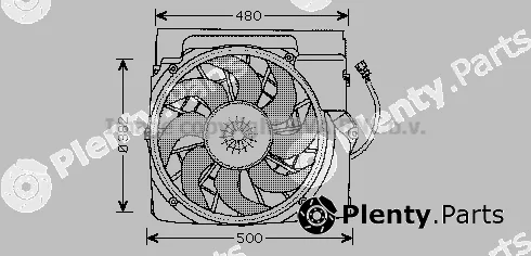 Prasco BW7511 — Fan, engine cooling