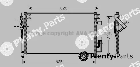 Prasco KA5061D — Condenser, air conditioning