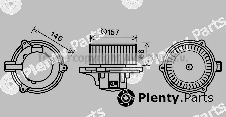 Prasco KA8250 — Electric Motor, interior blower