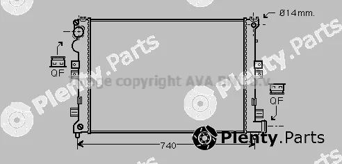 Prasco CNA2208 — Radiator, engine cooling