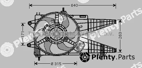 Prasco FT7536 — Fan, engine cooling