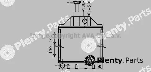 Prasco MF2041 — Radiator, engine cooling