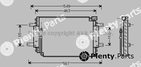 Prasco SZ5027 — Condenser, air conditioning