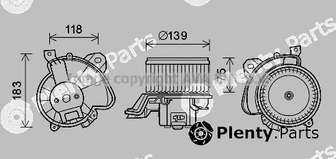 Prasco FT8431 — Electric Motor, interior blower
