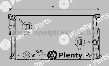 Prasco BW2453 — Radiator, engine cooling