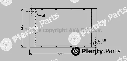 Prasco BW2357 — Radiator, engine cooling