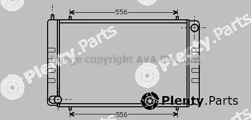 Prasco AU2072 — Radiator, engine cooling