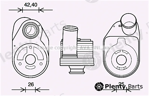 Prasco IV3136 — Oil Cooler, engine oil