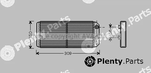 Prasco AU6180 — Heat Exchanger, interior heating