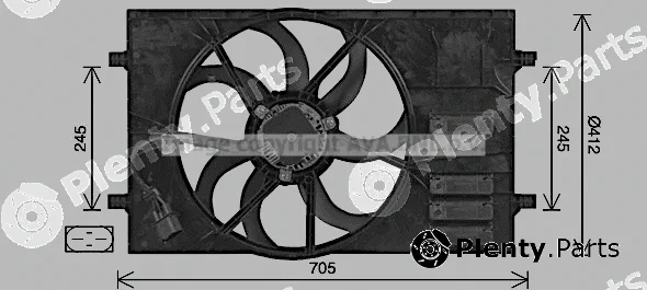 Prasco AI7524 — Fan, engine cooling