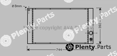 Prasco VOA2141 — Radiator, engine cooling