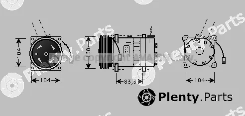 Prasco ALK014 — Compressor, air conditioning