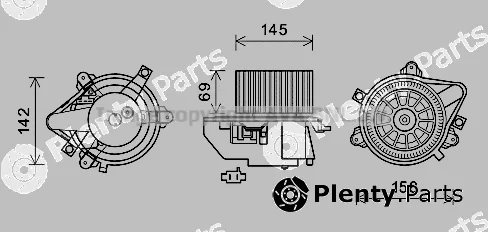 Prasco FT8419 — Electric Motor, interior blower