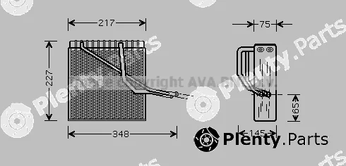 Prasco VNV055 — Evaporator, air conditioning