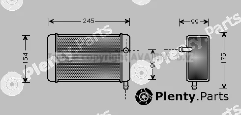 Prasco DN6073 — Heat Exchanger, interior heating