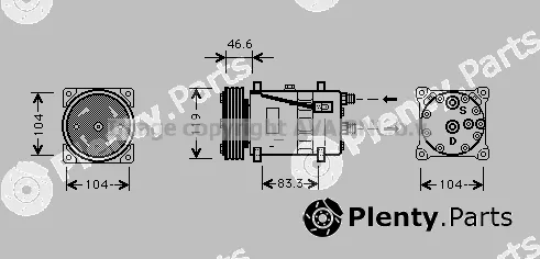Prasco CNK209 — Compressor, air conditioning