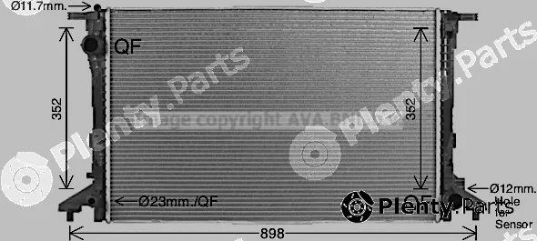 Prasco AI2441 — Radiator, engine cooling