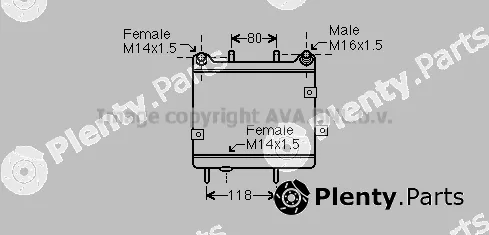 Prasco MS3540 — Oil Cooler, engine oil