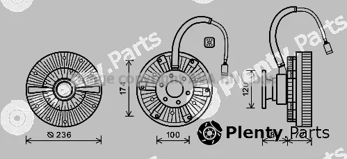 Prasco REC101 — Clutch, radiator fan