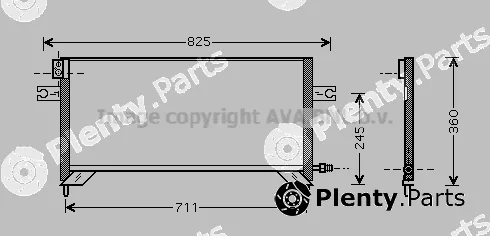 Prasco DN5204 — Condenser, air conditioning