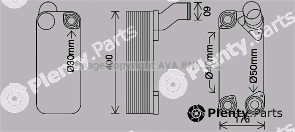 Prasco DF3082 — Oil Cooler, retarder