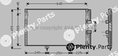 Prasco TO5226 — Condenser, air conditioning