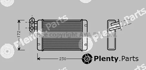 Prasco AU6058 — Heat Exchanger, interior heating