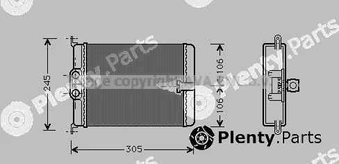Prasco MS6187 — Heat Exchanger, interior heating