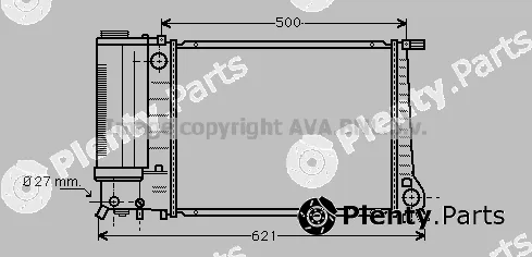 Prasco BW2101 — Radiator, engine cooling