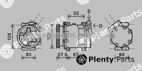 Prasco RTAK619 — Compressor, air conditioning