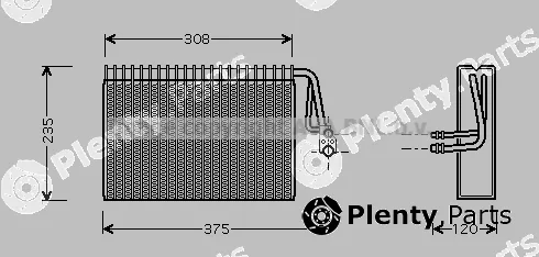 Prasco MSV327 — Evaporator, air conditioning