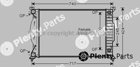 Prasco AI2202 — Radiator, engine cooling