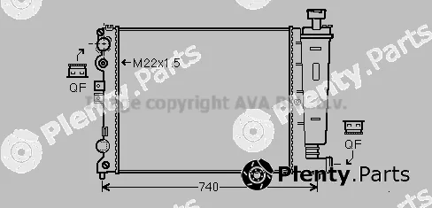 Prasco CN2077 — Radiator, engine cooling