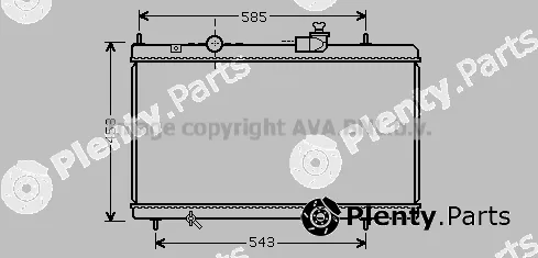 Prasco CNA2228 — Radiator, engine cooling