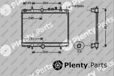 Prasco CI520R004 — Radiator, engine cooling PrascoSelection
